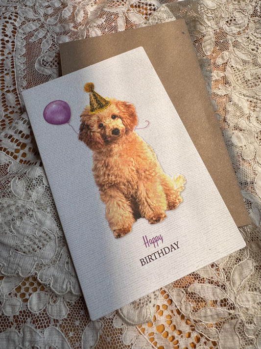 ハッピーバースデーカード(犬)